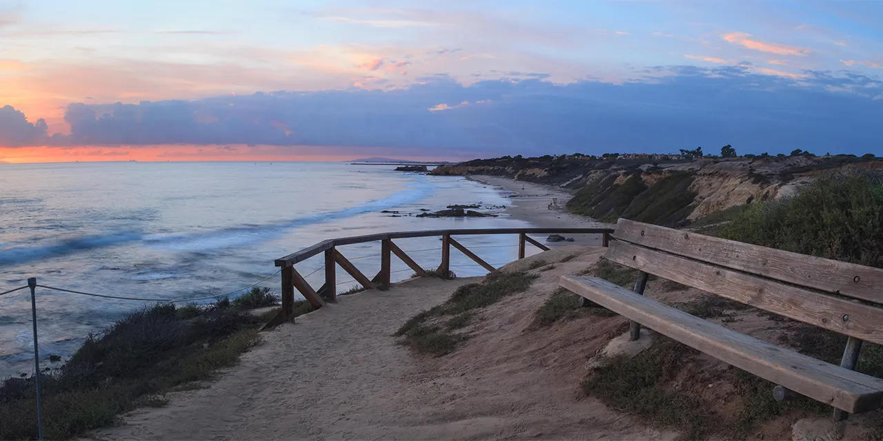 Crystal Cove coastline along the Newport Coast